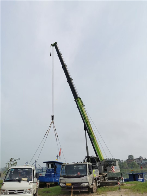 青铜峡市桥梁建设吊装案例